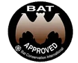 BAT Approved badge from Bat Conservation International
