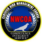 NWCOA Certified Bird Management Course seal, National Wildlife Control Operators Association