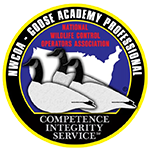 NWCOA Goose Academy Professional seal, National Wildlife Control Operators Association