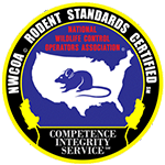 NWCOA Rodent Standards Certified seal, National Wildlife Control Operators Association