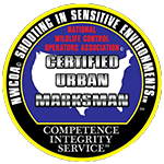 NWCOA Certified Urban Marksman seal for shooting in sensitive environments